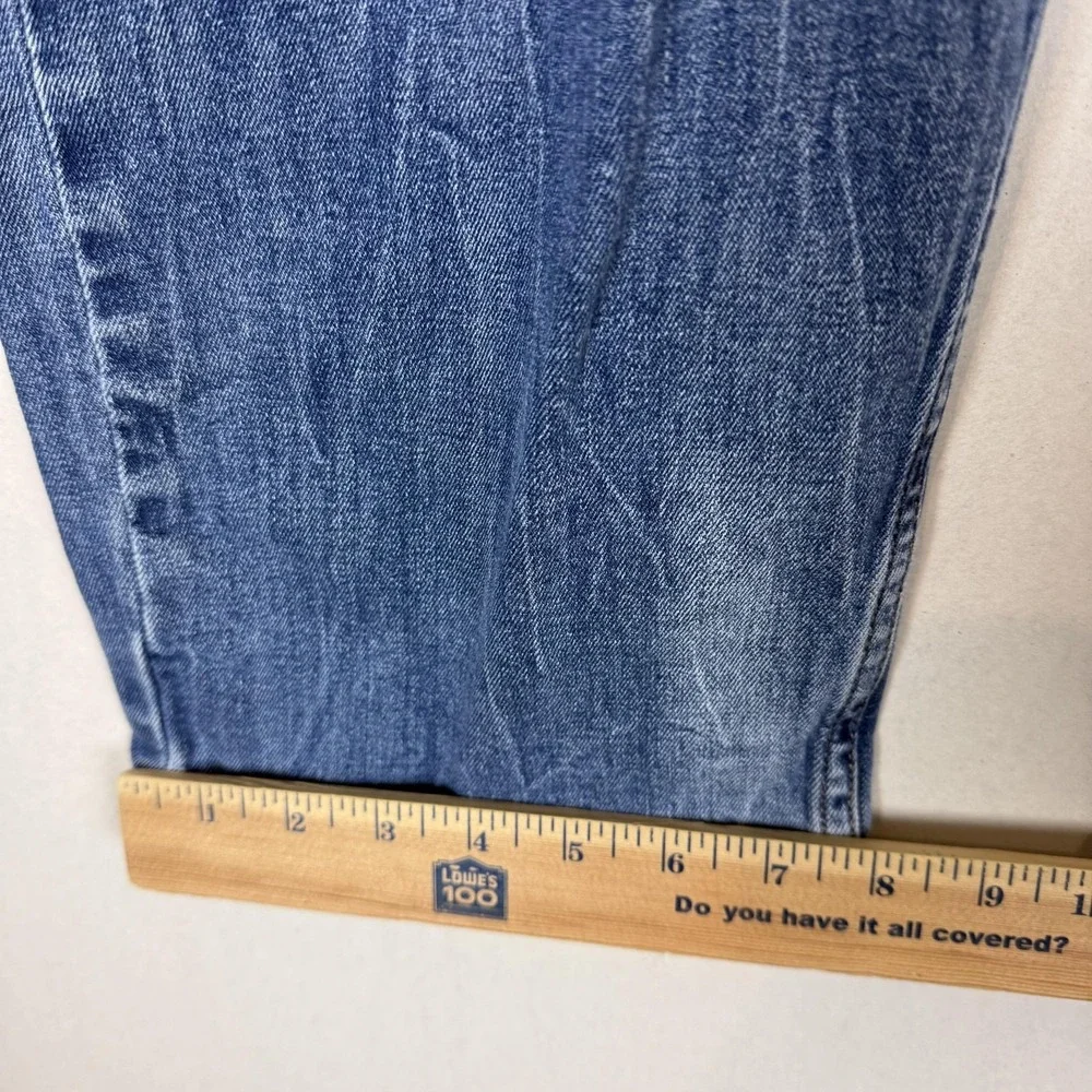 Levi's 507 Jeans Mens 42x32 Blue Medium Wash Straight Stretch WaterLess Denim